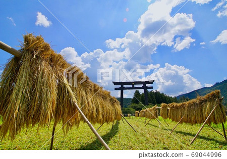Autumn landscape of Daisaihara, Kumano Hongu Taisha, Tanabe City, Wakayama Prefecture 69044996