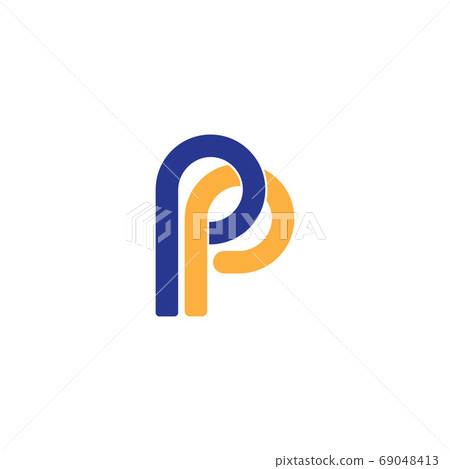 P logo vector template 69048413