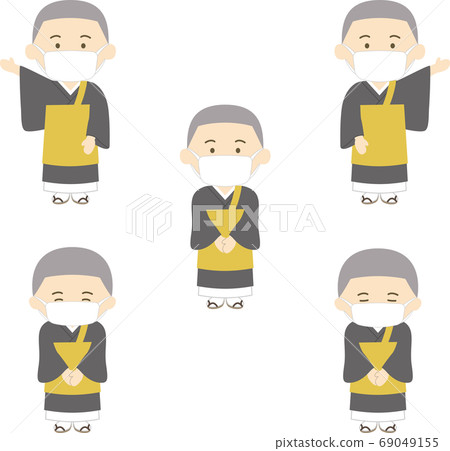 Buddhist greeting mask 69049155