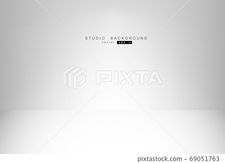 Empty White Studio room Backdrop. Light interior - Stock Illustration ...