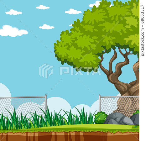 Empty background nature park scenery Empty background nature park scenery 69053317