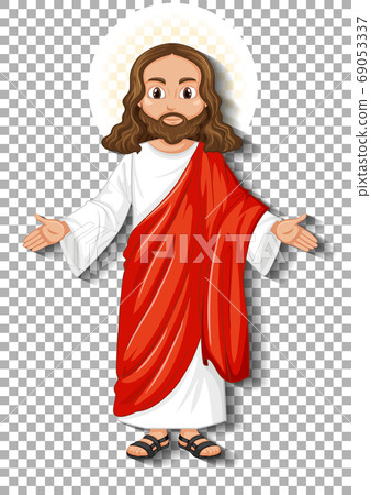 Isolated jesus cartoon character Isolated jesus cartoon character 69053337