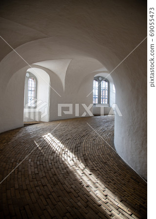 Slope to climb the Round Tower of Copenhagen 69055473