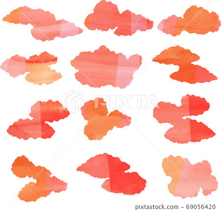 雲水彩風格豪華質感新年卡套 69056420