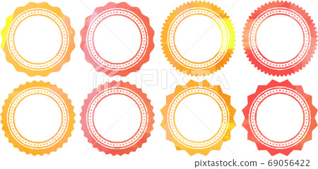 獎牌水彩風格紋理裝飾框架集 69056422