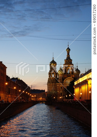 Church of the Savior on Blood in St. Petersburg, Russia 69057260