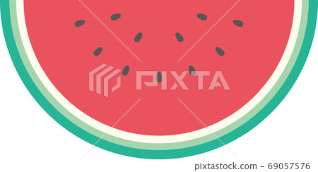 西瓜切成兩半 69057576