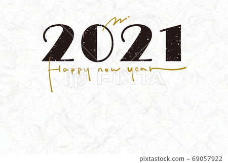 New Year card 2021 simple chic New Year card 2021 simple chic 69057922