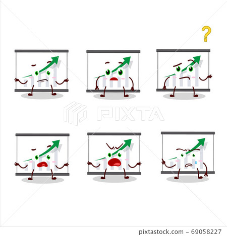 Cartoon character of chart going up with what expression Cartoon character of chart going up with what expression 69058227