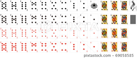 Illustration of all playing cards - Stock Illustration [69058585] - PIXTA