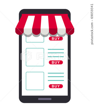 智能手機的在線購物 69059341