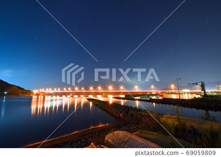 青oto大橋和夜空 青oto大橋和夜空 69059809