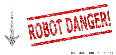 Arrow Down Recursive Collage of Arrow Down Icons and Grunge Robot Danger! Seal Arrow Down Recursive Collage of Arrow Down Icons and Grunge Robot Danger! Seal 69059833