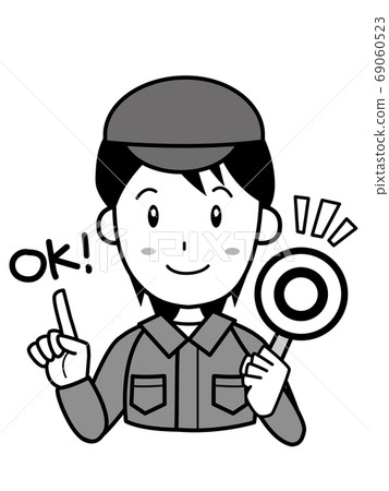 Older brother of a trader who has an OK sign - Stock Illustration  [69060523] - PIXTA