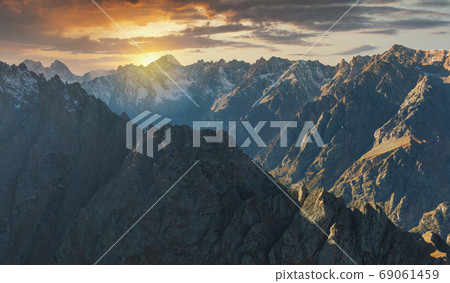 snowy mountains of the Caucasus. snowy mountains of the Caucasus. 69061459