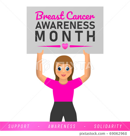 World Breast Cancer poster. web banner. Breast Cancer Awareness Pink Ribbon. Vector illustration. World Breast Cancer poster. web banner. Breast Cancer Awareness Pink Ribbon. Vector illustration. 69062968