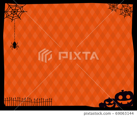 Background halloween frame orange - Stock Illustration [69063144] - PIXTA