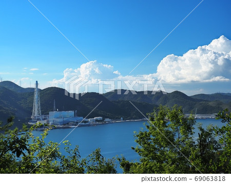 Landscape of Aioi Bay in summer seen from Cape Manyo 69063818