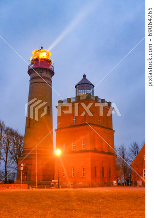 Lighthouse at the north tip of island Ruegen, Germany 69064265
