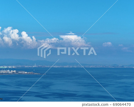 View of summer Harima Pass seen from Manyo Pass 69064470