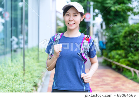 Running (with backpack) Running (with backpack) 69064569