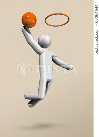Basketball 3D icon, Olympic sports Basketball 3D icon, Olympic sports 69064644