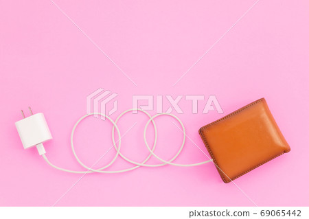 Charging the power to financial concept Charging the power to financial concept 69065442