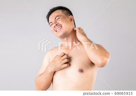 Health care or Itchy or Tinea Cruris concept 69065915