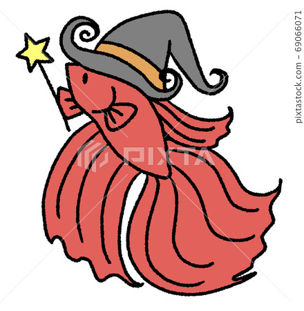 Betta in Halloween costume (red) 69066071