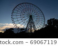 Ferris Wheel Sunset 69067119