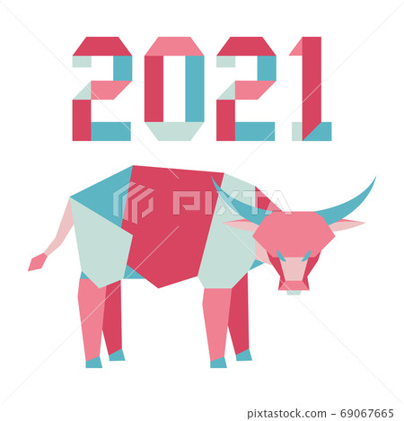 New Year Bull Ox Symbol 2021 Chinese Origami New Year Bull Ox Symbol 2021 Chinese Origami 69067665