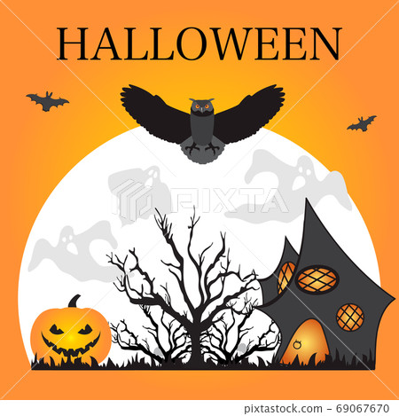 Vector Halloween Party Festive October Horror Bat Vector Halloween Party Festive October Horror Bat 69067670