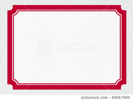 Frame red texture background - Stock Illustration [69067900] - PIXTA