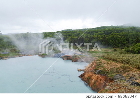Akita Prefecture / Goseikake Nature Research Road Oyunuma (Nature observation walking path where you can observe extremely rare mud volcanoes) 69068347