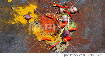 various spices various spices 69068575