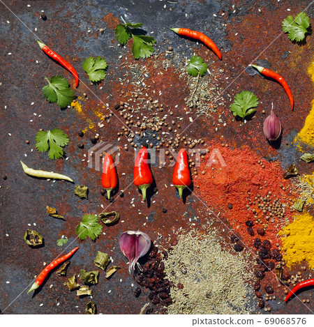 various spices various spices 69068576
