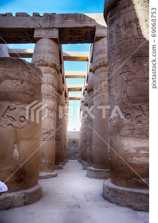 Great Hypostyle Hall and clouds at the Temples of Karnak Great Hypostyle Hall and clouds at the Temples of Karnak 69068753