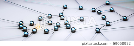 Connection development innovation. Business research target clie 69068952