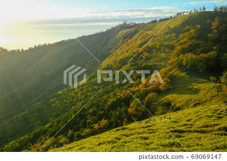 北田大原原(奈良縣吉野區上北山村)的秋葉 北田大原原(奈良縣吉野區上北山村)的秋葉 69069147