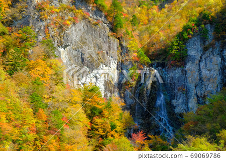 秋天的顏色奇怪的瀑布（奈良縣五條市） 69069786