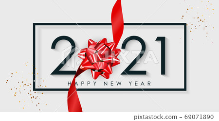 2021 Happy New Year Holiday Background. Vector Illustration 69071890
