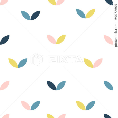 floral Abstract Flower vector seamless pattern 69072605