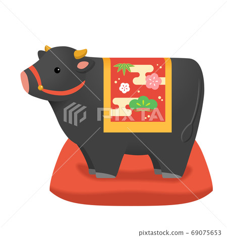 黑牛公仔新年賀卡材料2021 69075653