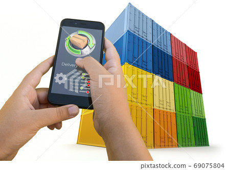 Tracking parcel in container app 69075804