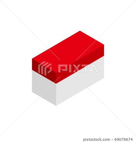 Isometric simple sushi icon illustration (tuna) Isometric simple sushi icon illustration (tuna) 69076674