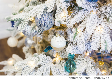 Close up of Christmas tree decoration. Holidays concept. 69076743