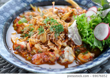 oyster salad, shell salad oyster salad, shell salad 69076852