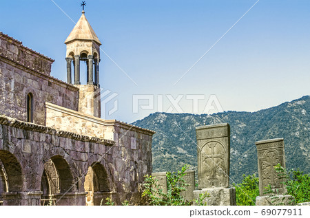 View of Odzun monastery is one of the most ancient temples of Armenia View of Odzun monastery is one of the most ancient temples of Armenia 69077911