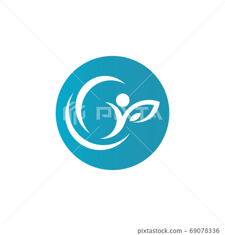 Human character logo design Human character logo design 69078336