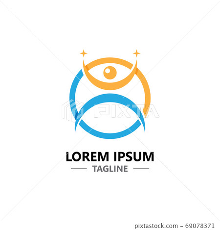 Human character logo design Human character logo design 69078371